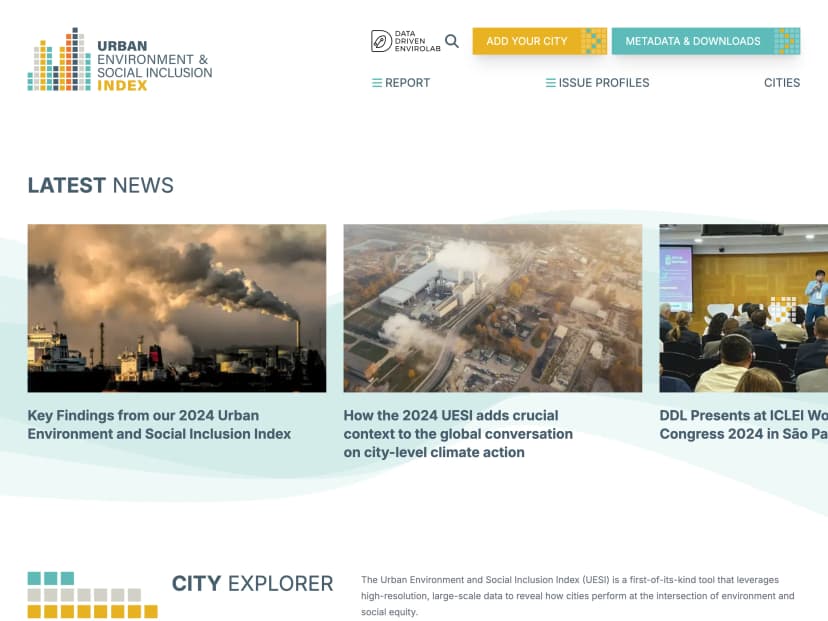 Urban Environment & Social Inclusion Index